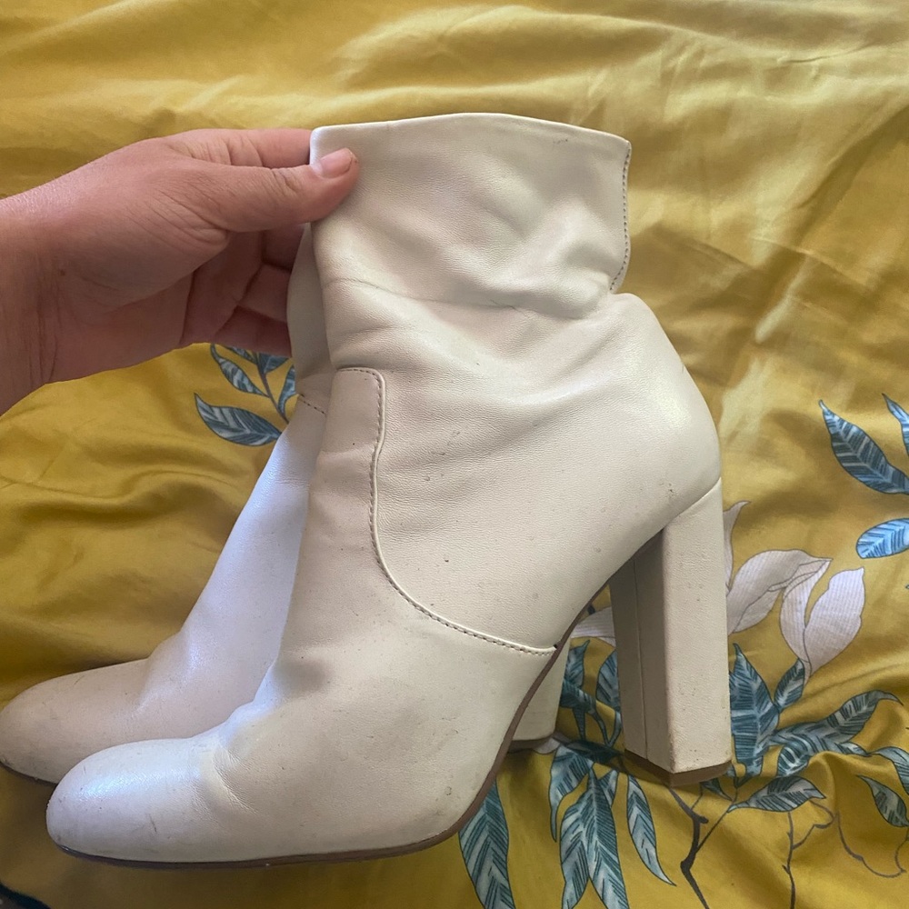 Steve Madden White Boots